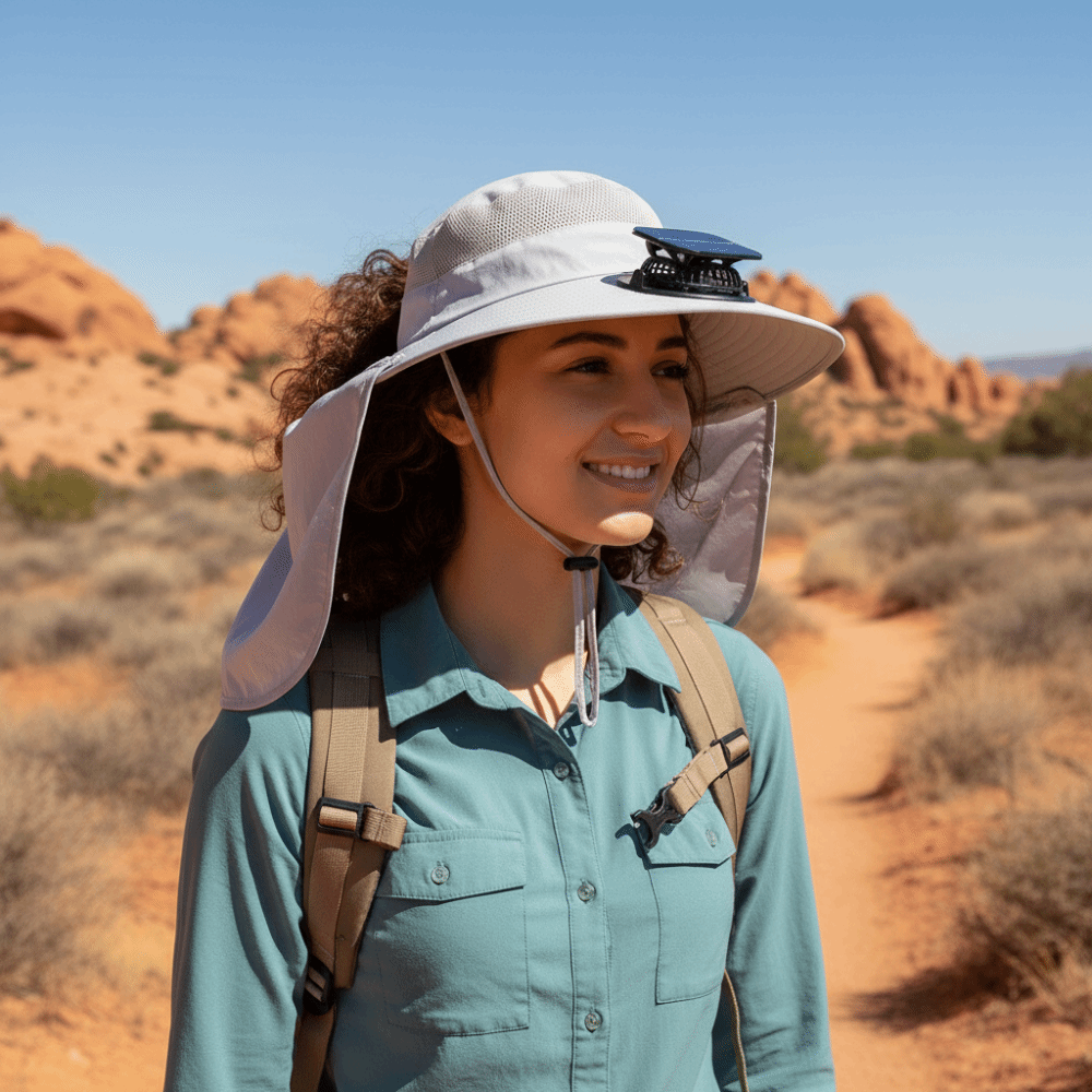 Gift UPF50+ Solar Fan Hat Wate - огляд і ціна Fishing Hat